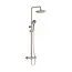 VITRA Doucheset opbouw Vitra AquaHeat Bliss Geborsteld Nikkel Compleet - Ø24cm Hoofddouche met standen