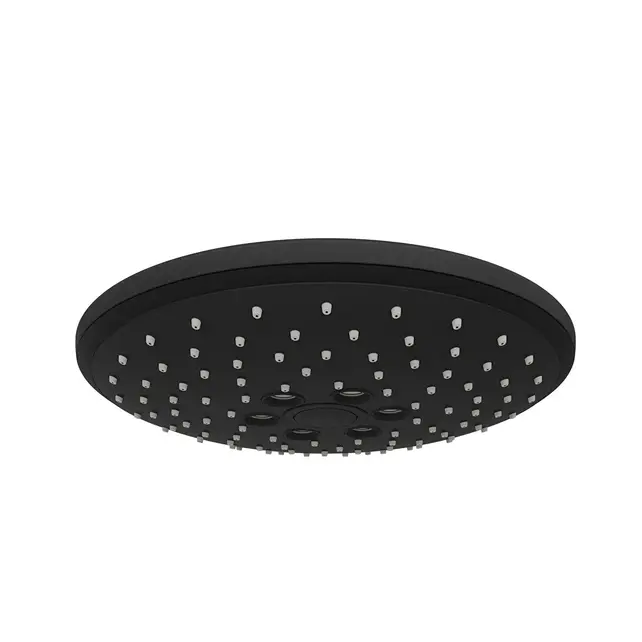 Doucheset opbouw Vitra AquaHeat Bliss Mat Zwart Compleet - Ø24cm Hoofddouche met standen