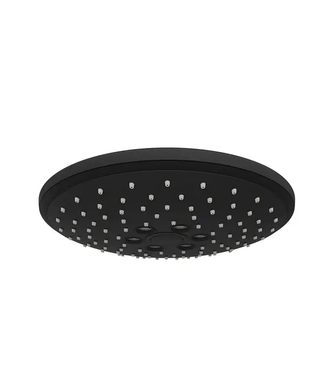 Doucheset opbouw Vitra AquaHeat Bliss Mat Zwart Compleet - Ø24cm Hoofddouche met standen