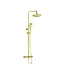 Doucheset opbouw Vitra AquaHeat Bliss Goud Compleet - Ø24cm Hoofddouche met standen