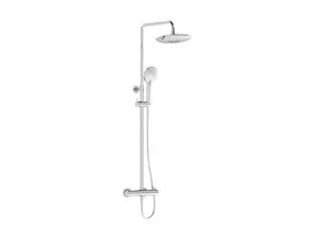 Doucheset opbouw Vitra AquaHeat Bliss Chroom Compleet - Ø24cm Hoofddouche met standen