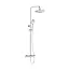 VITRA Doucheset opbouw Vitra AquaHeat Bliss Chroom Compleet - Ø24cm Hoofddouche met standen