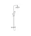 Doucheset opbouw Vitra AquaHeat Bliss Chroom Compleet - Ø24cm Hoofddouche met standen