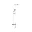 VITRA Doucheset opbouw Vitra AquaHeat Bliss-S Chroom Compleet - 24cm vierkante Hoofddouche