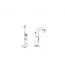 Doucheset opbouw Vitra AquaHeat Bliss-S Mat Zwart Compleet - 24cm vierkante Hoofddouche
