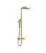 Doucheset opbouw Vitra AquaHeat Bliss-S Goud Compleet - 24cm vierkante Hoofddouche