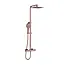 VITRA Doucheset opbouw Vitra AquaHeat Bliss-S Koper Rose Compleet - 24cm vierkante Hoofddouche