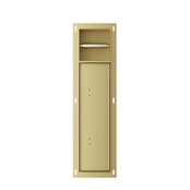 Inbouw Wc borstel houder Rocko Geborsteld Messing met Toiletrolhouder Wiesbaden Rocko - Betegelbaar - 33.2134 Inbouw Wc borstel houder Rocko Geborsteld Messing met Toiletrolhouder Wiesbaden Rocko - Betegelbaar - 33.2134
