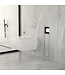 Inbouw Wc borstel houder Rocko Gunmetal met Toiletrolhouder Wiesbaden Rocko - Betegelbaar - 33.2133