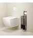 Inbouw Wc borstel houder Rocko RVS met Toiletrolhouder Wiesbaden Rocko - Betegelbaar - 33.2130