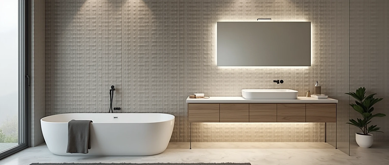Strakke design badkamer