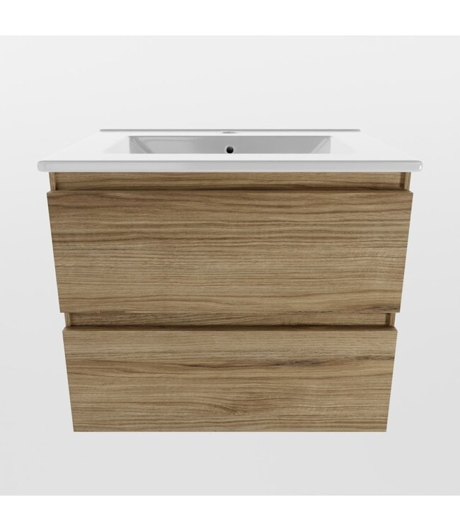 Mondiaz Badkamermeubel AIVY Chai 60cm met Wastafel wastafel glanzend wit keramiek 1 kraangat