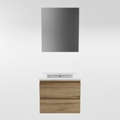 Mondiaz Badkamermeubel AIVY Chai 60cm met Wastafel wastafel glanzend wit keramiek 1 kraangat