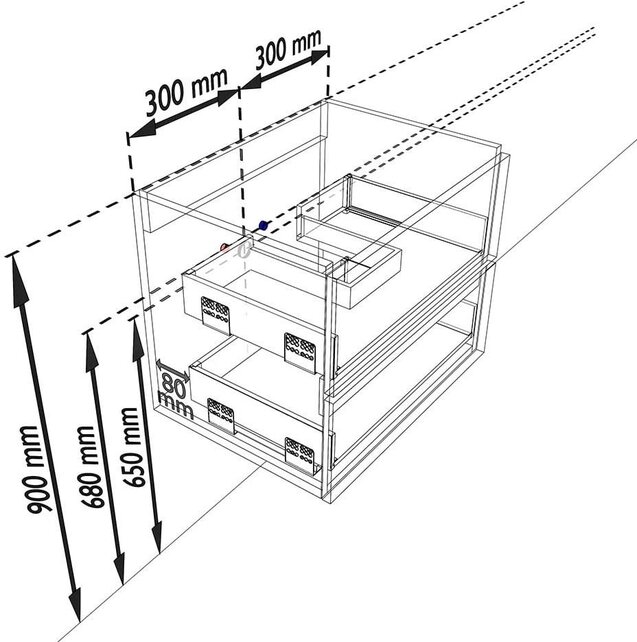 Mondiaz Badkamermeubel AIVY Chai 60cm met Wastafel wastafel glanzend wit keramiek 1 kraangat