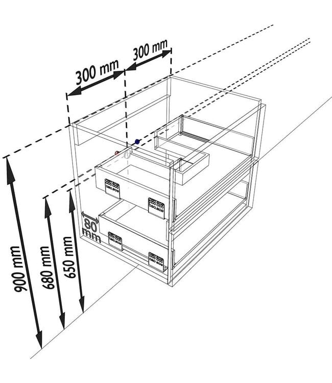 Mondiaz Badkamermeubel AIVY Chai Talc 60cm met Wastafel mat wit 1 kraangat