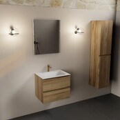 Mondiaz Badkamermeubel AIVY Chai Talc 60cm met Wastafel mat wit 1 kraangat Mondiaz Badkamermeubel AIVY Chai Talc 60cm met Wastafel mat wit 1 kraangat