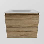 Mondiaz Badkamermeubel AIVY Chai Talc 60cm met Wastafel mat wit zonder kraangat