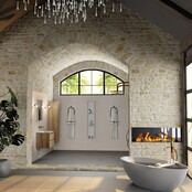 Mondiaz Badkamermeubel AIVY Chai Talc 60cm met Wastafel mat wit zonder kraangat