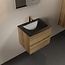 MONDIAZ Mondiaz Badkamermeubel AIVY Chai Urban 60cm met Wastafel Mat Zwart met 1 kraangat