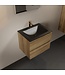 Mondiaz Badkamermeubel AIVY Chai Urban 60cm met Wastafel Mat Zwart met 1 kraangat