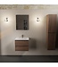 Mondiaz Badkamermeubel AIVY Mocha 60cm met Wastafel wastafel glanzend wit keramiek 1 kraangat