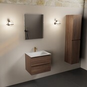 Mondiaz Badkamermeubel AIVY Chai Mocha 60cm met Wastafel mat wit 1 kraangat Mondiaz Badkamermeubel AIVY Chai Mocha 60cm met Wastafel mat wit 1 kraangat