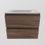 Mondiaz Badkamermeubel AIVY Chai Mocha 60cm met Wastafel mat wit zonder kraangat