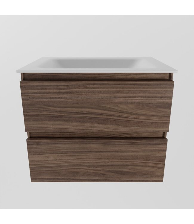 Mondiaz Badkamermeubel AIVY Chai Mocha 60cm met Wastafel mat wit zonder kraangat