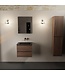 Mondiaz Badkamermeubel AIVY Mocha Urban 60cm met Wastafel Mat Zwart zonder kraangat