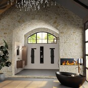 Mondiaz Badkamermeubel AIVY Mocha Urban 60cm met Wastafel Mat Zwart zonder kraangat