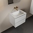 MONDIAZ Mondiaz Badkamermeubel AIVY Talc Mat Wit 60cm met Wastafel Mat Wit zonder kraangat