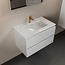 MONDIAZ Mondiaz Badkamermeubel AIVY Talc Mat Wit 80cm met Wastafel Mat Wit kraangat 1