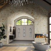 Mondiaz Badkamermeubel AIVY Urban Mat Zwart 80cm met Wastafel Mat Wit 0 kraangat