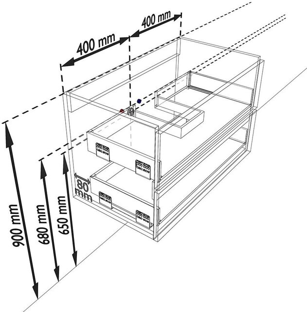 Mondiaz Badkamermeubel AIVY Chai 80cm met Wastafel Mat Wit met kraangat