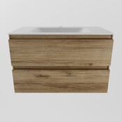 Mondiaz Badkamermeubel AIVY Chai 80cm met Wastafel Mat Wit met kraangat