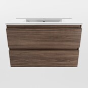 Mondiaz Badkamermeubel AIVY Mocha 80cm met Wastafel Wit met kraangat Mondiaz Badkamermeubel AIVY Mocha 80cm met Wastafel Wit met kraangat