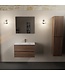 Mondiaz Badkamermeubel AIVY Mocha 80cm met Wastafel Mat Wit met kraangat