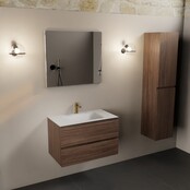 Mondiaz Badkamermeubel AIVY Mocha 80cm met Wastafel Mat Wit met kraangat Mondiaz Badkamermeubel AIVY Mocha 80cm met Wastafel Mat Wit met kraangat