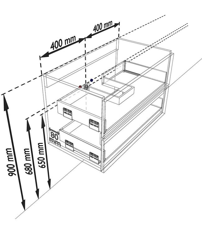 Mondiaz Badkamermeubel AIVY Mocha 80cm met Wastafel Mat Zwart kraangat 0