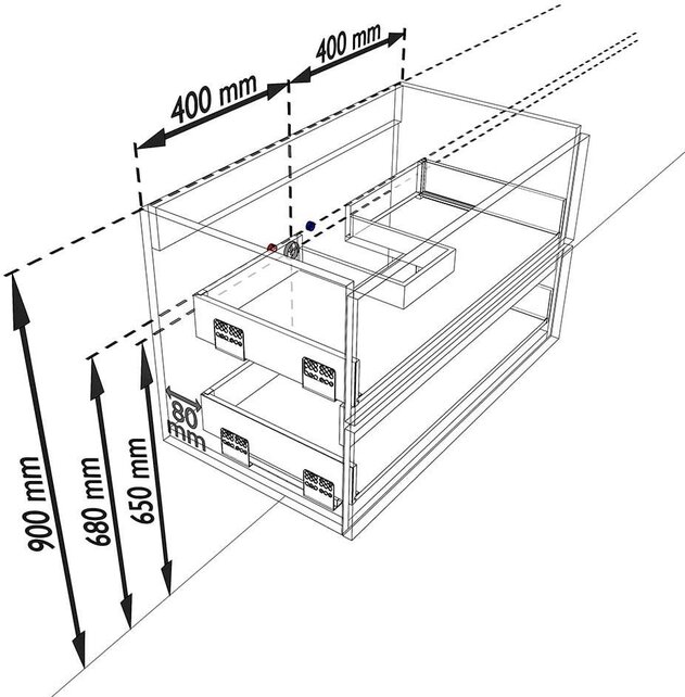 Mondiaz Badkamermeubel AIVY Mocha 80cm met Wastafel Mat Zwart met kraangat