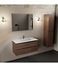 Mondiaz Badkamermeubel AIVY Mocha 100cm met Wastafel Wit met kraangat