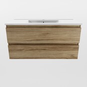 Mondiaz Badkamermeubel AIVY Chai 100cm met Wastafel Wit met kraangat