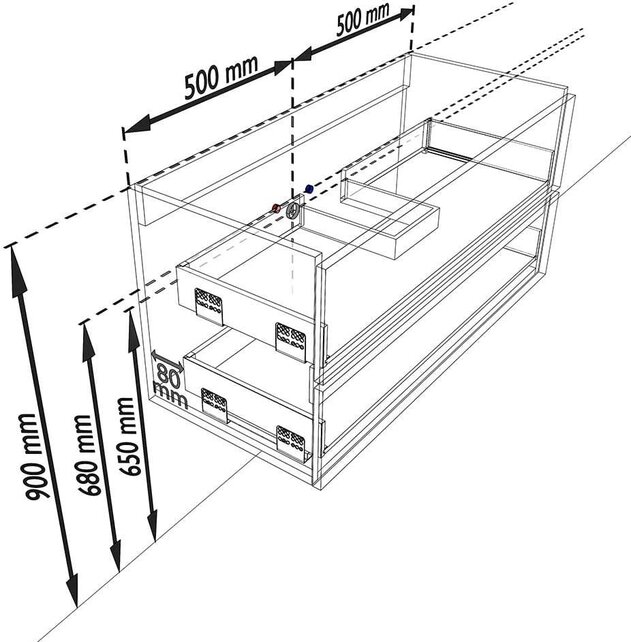 Mondiaz Badkamermeubel AIVY Urban Mat Zwart 100cm met Wastafel Wit met kraangat
