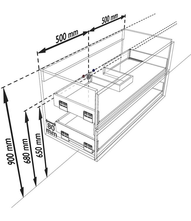 Mondiaz Badkamermeubel AIVY Talc Mat Wit 100cm met Wastafel Wit met kraangat