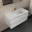 MONDIAZ Mondiaz Badkamermeubel AIVY Talc Mat Wit 100cm met Wastafel Wit met kraangat