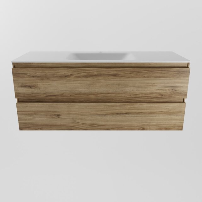 Mondiaz Badkamermeubel 120cm met wastafel midden AIVY Chai / Wit kraangat 1