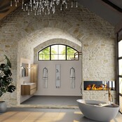 Mondiaz Badkamermeubel 120cm met wastafel Links AIVY Chai / Wit kraangat 1 Mondiaz Badkamermeubel 120cm met wastafel Links AIVY Chai / Wit kraangat 1