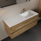 Mondiaz Badkamermeubel 120cm met wastafel Rechts AIVY Chai / Wit kraangat 1