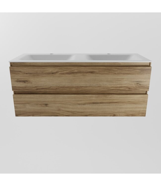 Mondiaz Badkamermeubel 120cm met wastafel Dubbel AIVY Chai / Wit kraangat 2