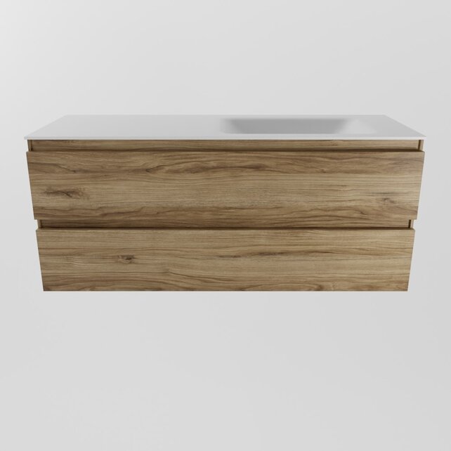 Mondiaz Badkamermeubel 120cm met wastafel Rechts AIVY Chai / Wit kraangat 0